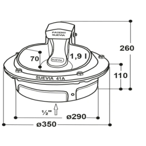 Abreuvoir chauffant RICO SUEVIA 41A