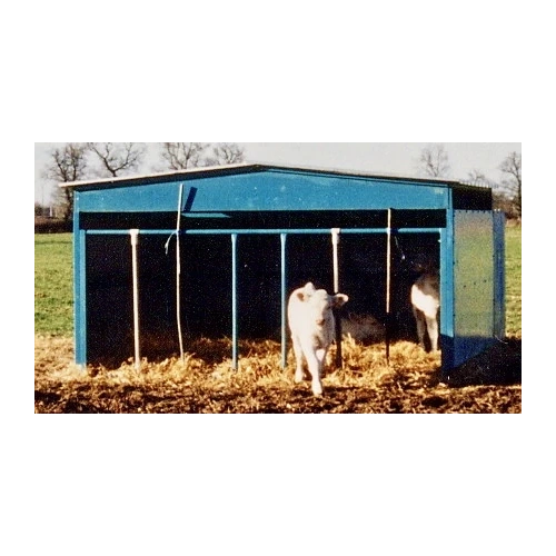 nourrisseur à veaux simple 3m avec parc + abris 12m2